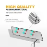COB - DRL - rijdende autolamp - veer/rond - U-vorm - 12V - 2 stuksDagrijverlichting (DRL)