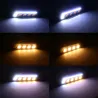 COB running car light - 2 pieces - feather / round - U-shaped