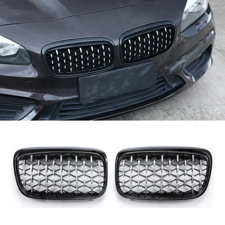 Car front grille - for BMW - E87 / E90 / E92 / E93 / F20 / F21 - 2 pieces