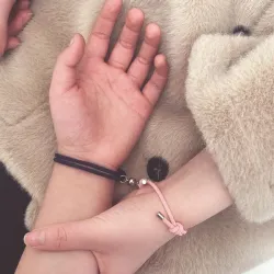 Magnet lock bracelets - for couples - adjustable - 2 piecesBracelets