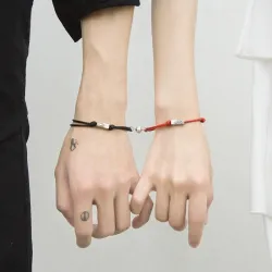 PulseraPulseras magnéticas - para parejas - ajustables - 2 piezas