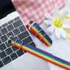 Rainbow bracelet - with buckle - nylon - unisex