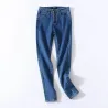 Skinny Jeans mit hoher Taille - mit Knöpfen vorne - elastisch