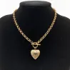 Necklace with a heart-shaped pendant - openable - gold / silverNecklaces