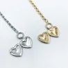 Halsketting met hartvormige hanger - te openen - goud / zilverHalskettingen