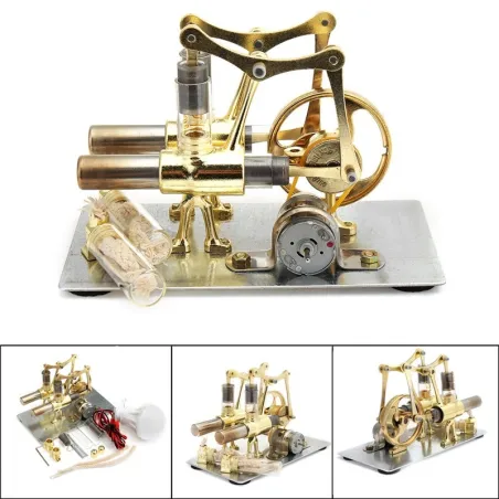 Stirling engine model - steam power - educational - kids / children
