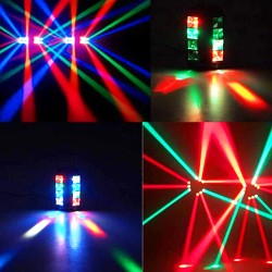 Spider beam podiumverlichting - draagbaar - moving head - LED - RGBW - 8x 10WPodium- en evenementenverlichting