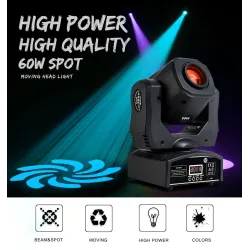 Mini oświetlenie sceniczne - spot - LED - 60W - do klubów / dyskotekOświetlenie sceniczne i eventowe