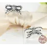 Crystal bowknot earrings - 925 sterling silverEarrings