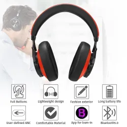 Bluedio 7th - kabelloser Kopfhörer - Bluetooth - Noise Cancelling - mit Mikrofon / Sprachsteuerung