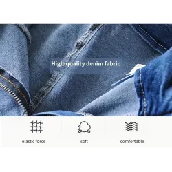 Sexy slim jeans - high waist - with zipper / side ties