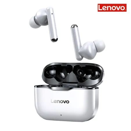 Lenovo LP1 - bezprzewodowe słuchawki douszne - Bluetooth - wodoodporne - redukcja szumów - z mikrofonemSłuchawki