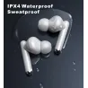 Lenovo LP1 - bezprzewodowe słuchawki douszne - Bluetooth - wodoodporne - redukcja szumów - z mikrofonemSłuchawki
