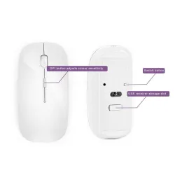 Bezprzewodowa klawiatura / mysz / USB - 2.4G - układ USA / rosyjskiMyszka klawiaturowa