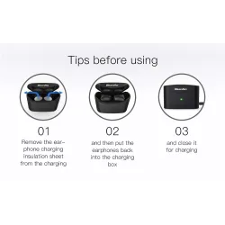 AuricularesBluetooth earphones - TWS 5.0 - wireless - waterproof - with charging box