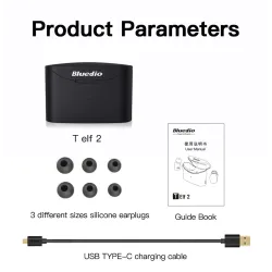 AuricularesBluetooth earphones - TWS 5.0 - wireless - waterproof - with charging box