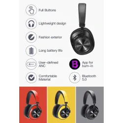 Bluedio 7th - draadloze hoofdtelefoon - Bluetooth - ruisonderdrukking - met microfoon / spraakbedieningOor- & hoofdtelefoons