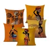 Cushion cover - African / ethnic style - linen - 45 * 45cm