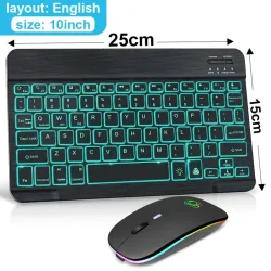 RGB keyboard / mouse - Bluetooth - Russian / Spanish / English /