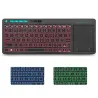 K18 Plus kabellose Tastatur - LED - Multi-Touch - Englisches / Russisches / Hebräisches Layout