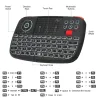 Rii i4 - mini draadloos toetsenbord - Bluetooth - Engels / Russisch / Spaans / Frans / Hebreeuws lay-outToetsenborden