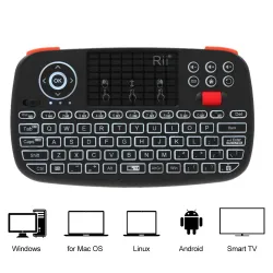 Rii i4 mini wireless keyboard - Bluetooth - English / Russian / Spanish / French / Hebrew