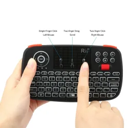 Rii i4 - kabellose Mini-Tastatur - Bluetooth - Layout in Englisch / Russisch / Spanisch / Französisch / Hebräisch