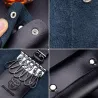 Leather keys storage - holder - organiser - with keyring