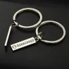 Anti-lost keychain - name / phone number - stainless steel