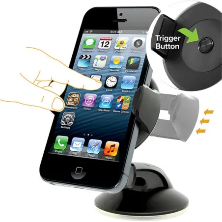 Universal smartphone holder - dashboard stand - suction