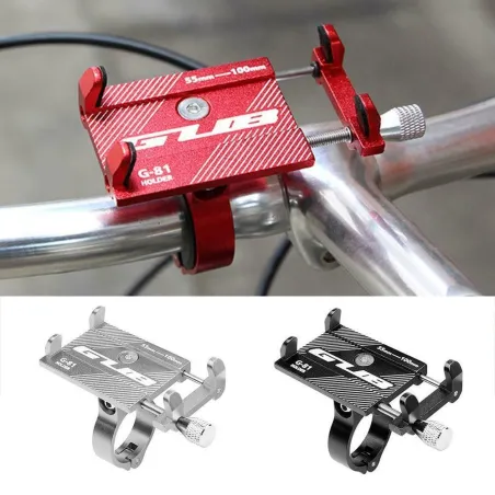 Bicycle handlebar phone holder – aluminum clip mount bracket for secure cycling navigationHolders
