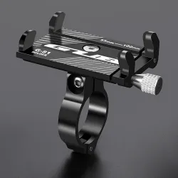 Bicycle handlebar phone holder – aluminum clip mount bracket for secure cycling navigationHolders