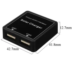 Podwójny regulator USB - ładowarka solarna - do telefonów / powerbanków / wentylatorów - 5-20V - 5V 3APaneli słonecznych