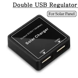 Double USB regulator - solar charger - for phones / power bank / fans - 5-20V - 5V 3A