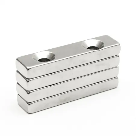 N35N35 block magnets - double holes - 40 * 10 * 5mm