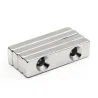 N35 - neodymium magnet - block - with double 5mm holes - 40 * 10 * 5mm - 3 pieces