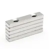 N35 - neodymium magnet - rectangular - with double 5mm holes - 50 * 10 * 5mm - 3 piecesN35