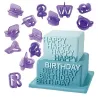 Uppercase alphabet symbols - baking / pastry mold - 40 pieces / set