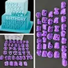 Uppercase alphabet symbols - baking / pastry mold - 40 pieces / set