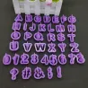 Uppercase alphabet symbols - baking / pastry mold - 40 pieces / set