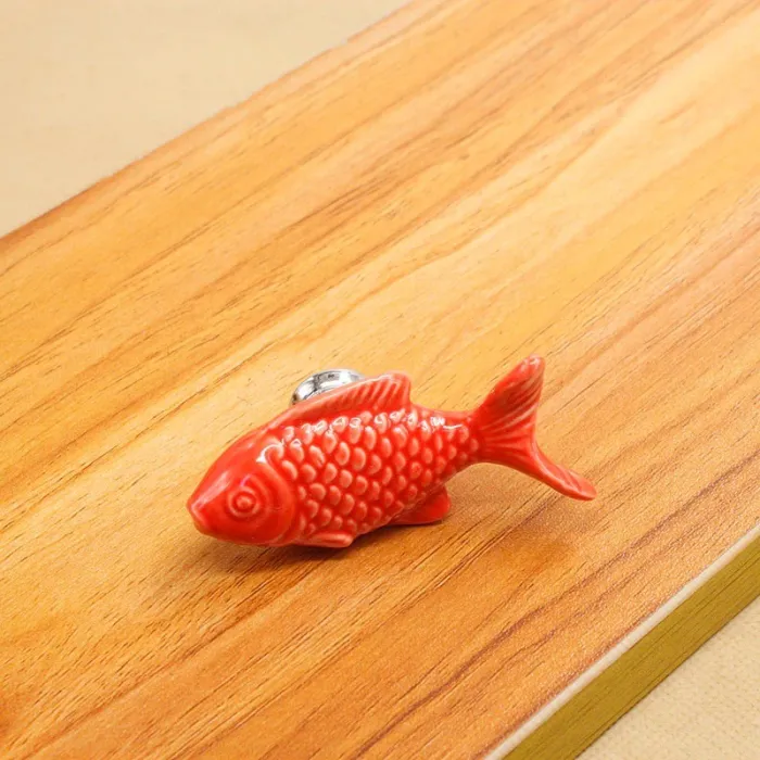 Fish shaped knobs - furniture handles