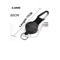 llaveroWire rope keychain - 80cm - anti-theft / camping