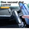 Support de téléphone à gravité - pour bouche d'aération de voiture - support 3 points - avec verrouillage de sécurité