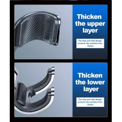 TitularesSoporte para teléfono Gravity - para ventilación de coche - soporte de 3 puntos - con bloqueo de seguridad