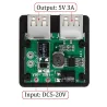 Podwójny regulator USB - ładowarka solarna - do telefonów / powerbanków / wentylatorów - 5-20V - 5V 3APaneli słonecznych