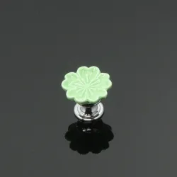 Orchid shaped furniture knobs - handles - ceramic