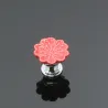 Orchid shaped furniture knobs - handles - ceramic