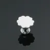 Orchid shaped furniture knobs - handles - ceramic