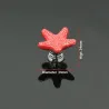 Starfish shaped knob - ceramic - cupboard / cabinets / handles