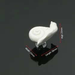 Snail shaped furniture knobs - ceramic handles
